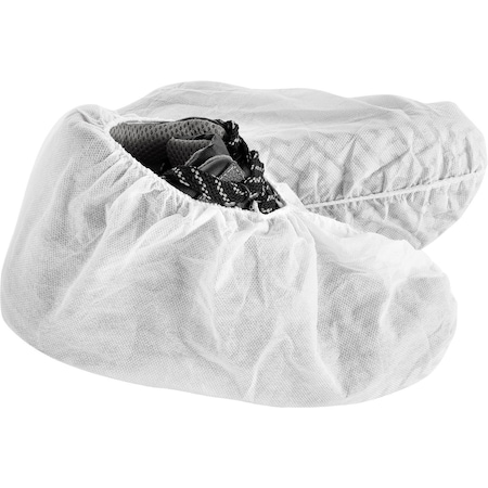 Global Industrial Disposable Shoe Covers, Polypropylene, White, , XL 708196BWH